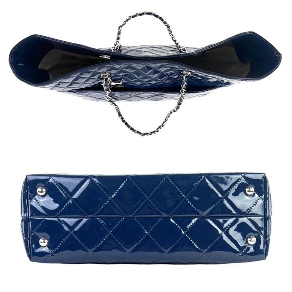 Chanel CC Matelasse Patent Leather Tote Bag - Picture 5 of 9